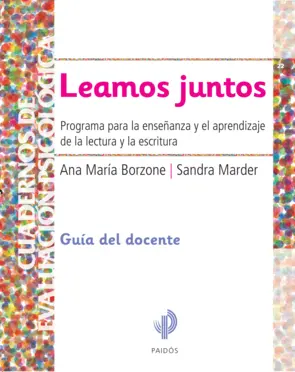 Portada Leamos juntos guía del docente