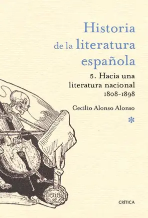 Portada Historia de la literatura española, vol.5; Hacia