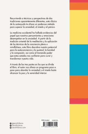 Contraportada Calmar la ansiedad