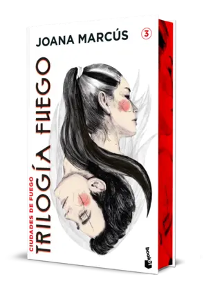 Portada Ciudades de fuego. Edición especial con cantos decorados