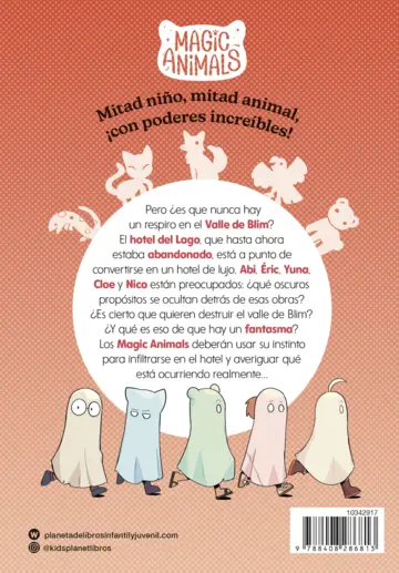 Contraportada Magic Animals 6. Misterio en el hotel del lago