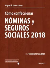 Portada Cómo confeccionar nóminas y seguros sociales 2018