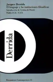 Portada El lenguaje y las instituciones filosóficas, el