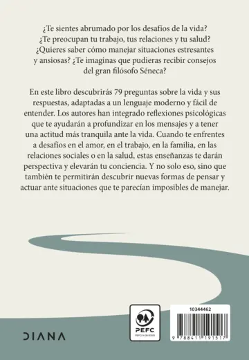 Contraportada Sin ansiedad con Séneca