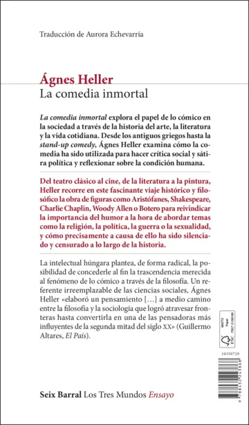Contraportada La comedia inmortal