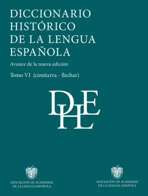 Portada Diccionario histórico de la lengua española (Tomos VI a X)
