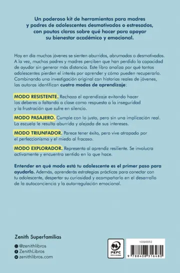 Contraportada El adolescente desmotivado