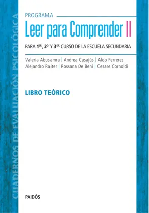 Portada Programa Leer para comprender II- libro teórico