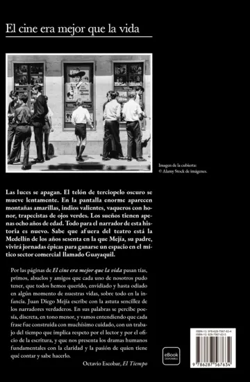 Contraportada El cine era mejor que la vida