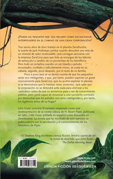 Contraportada El visitante inesperado