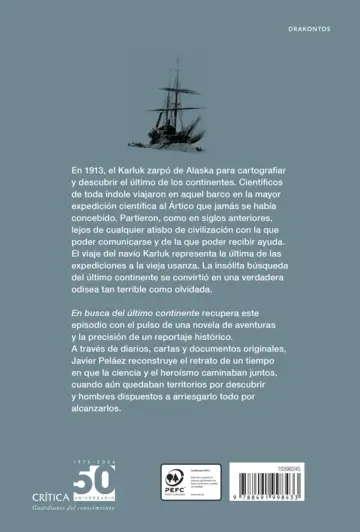 Contraportada En busca del último continente