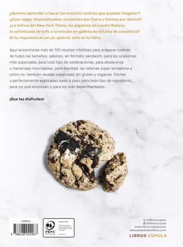 Contraportada ¡Cookies! Edición tapa blanda