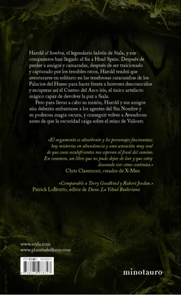 Contraportada Tempestad de sombras