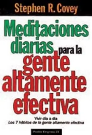 Portada Meditaciones diarias para la gente altamente efect