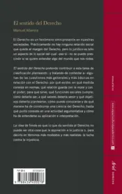 Miniatura contraportada El sentido del Derecho
