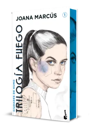 Portada Ciudades de humo. Edición especial con cantos decorados