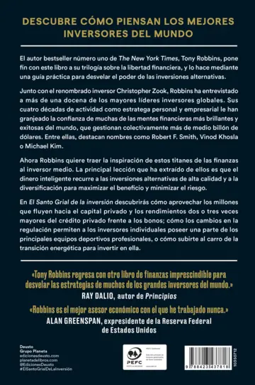 Contraportada El Santo Grial de la inversión