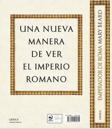 Contraportada Emperador de Roma. Ed. Argentina