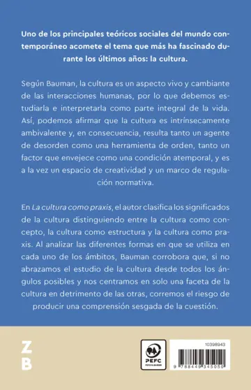 Contraportada La cultura como praxis