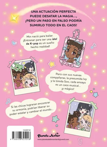 Contraportada K-Pop Witch Academy 1. El sueño de una aprendiz