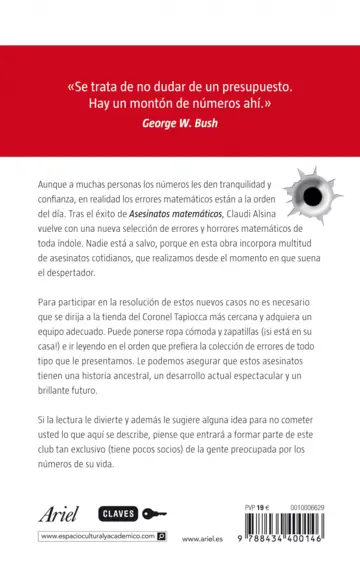 Contraportada Los asesinos matemáticos atacan de nuevo