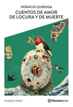 Portada Cuentos de amor, de locura y de muerte. Con guía