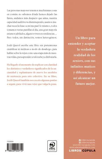 Contraportada Reflexiones para envejecer con plenitud