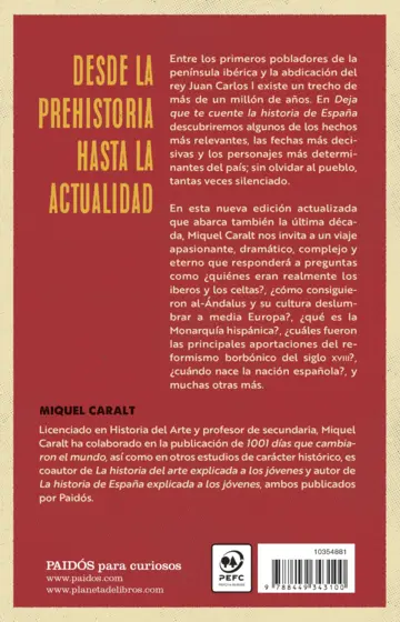 Contraportada Deja que te cuente la historia de España