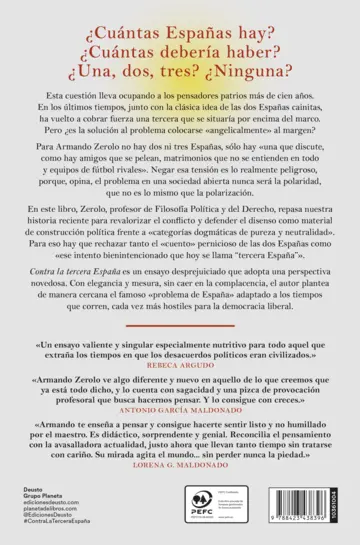 Contraportada Contra la tercera España