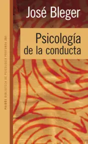 Portada Psicología de la conducta