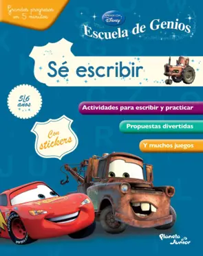 Portada Escuela de Genios. Sé escribir (Cars)
