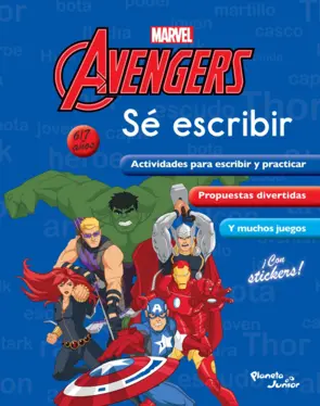 Portada Escuela de genios. Sé escribir. Avengers