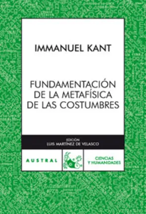 Portada Fundamentación de la metafísica de las costumbres