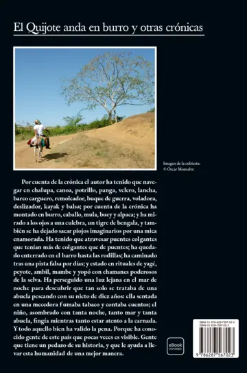 Contraportada El Quijote anda en burro y otras crónicas