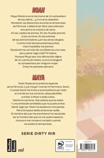 Contraportada Amor a todo gas (Dirty Air 1)