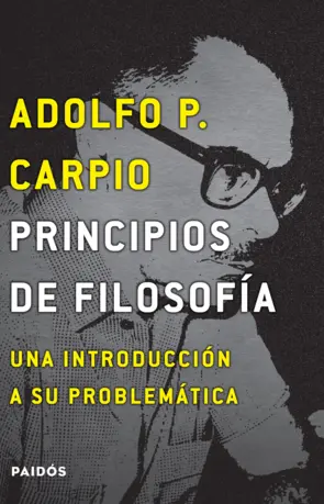 Portada Principios de filosofía. Una introducción a su problemática