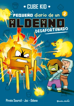 Portada Minecraft. Pequeño diario de un aldeano desafortunado 2