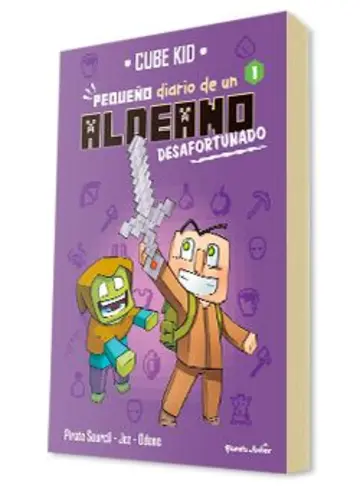Portada Minecraft. Pequeño diario de un aldeano desafortunado
