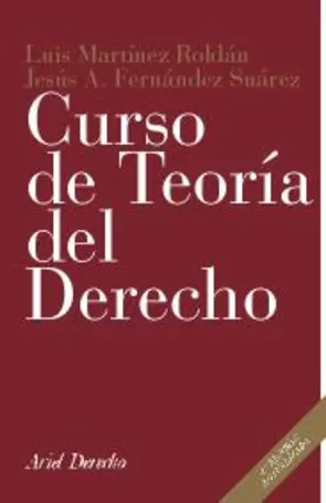 Portada Curso de teoría  del derecho