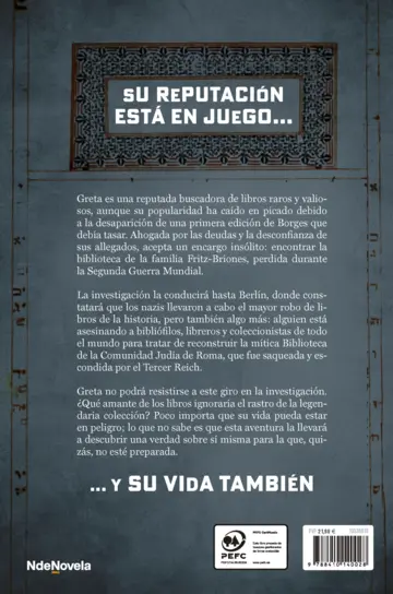 Contraportada Tinta y fuego