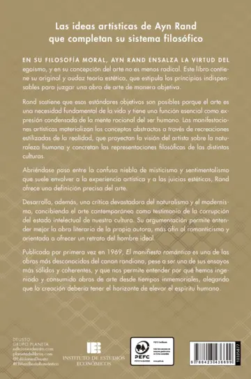 Contraportada El manifiesto romántico