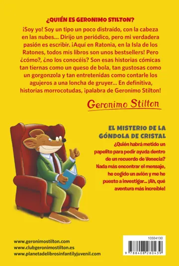 Contraportada El misterio de la góndola de cristal