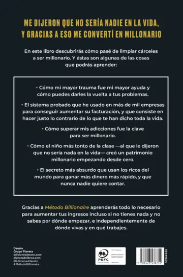 Contraportada Método Billionaire
