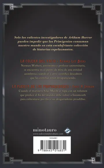 Contraportada Orígenes oscuros: Antología nº 02