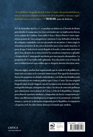 Contraportada César contra Catón
