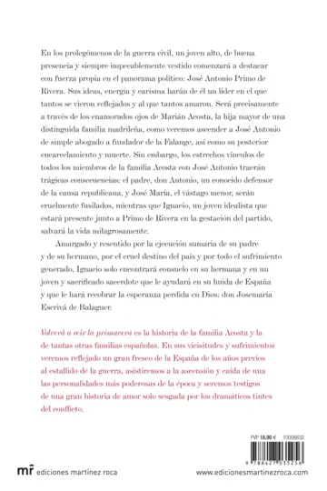 Contraportada Volverá a reír la primavera