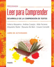Portada Programa Leer para comprender I - Libro de actividades