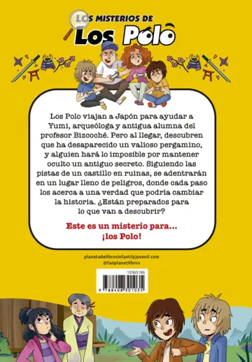 Contraportada Los misterios de los Polo 4. El tesoro samurái