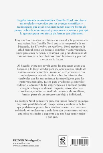 Contraportada El cerebro en equilibrio