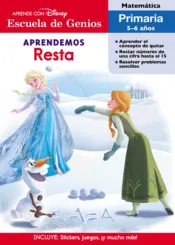 Portada Escuela de genios. Aprendemos resta. Frozen